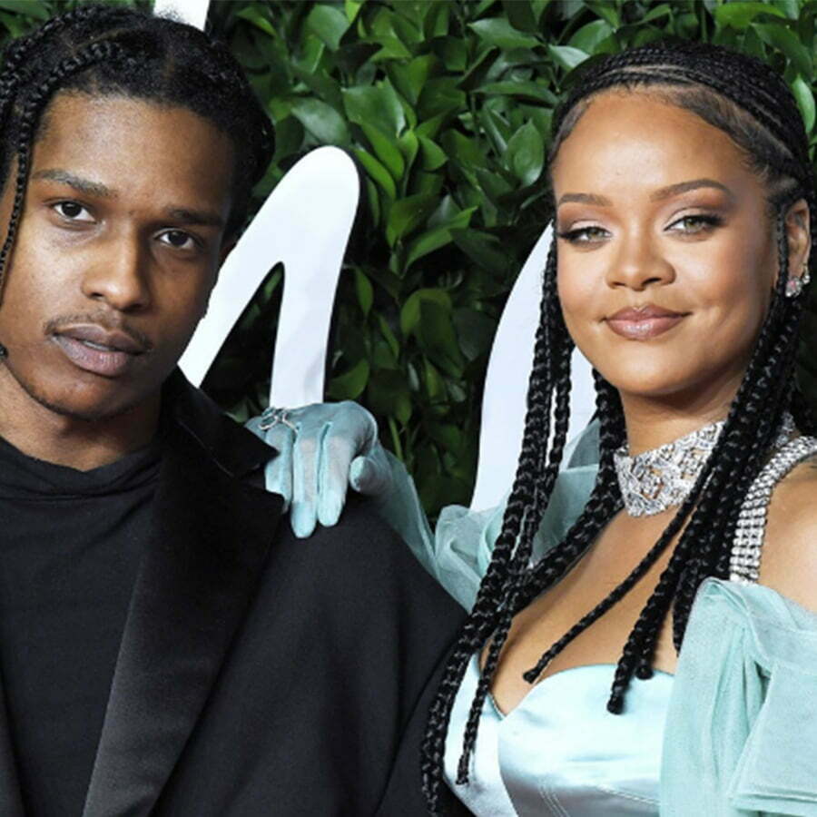The famous couple Rihanna and Rocky