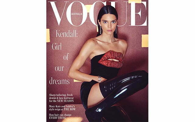 Appeared on the cover of Vogue Australia