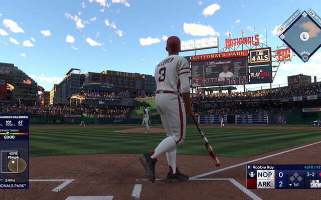 Hitting or throwing the ball in MLB The Show 22 depends a lot on the player's setup
