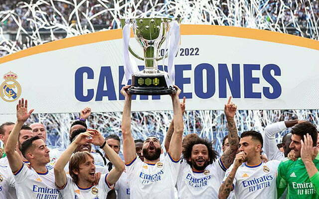 Real Madrid the champion of La Liga 2021 2022