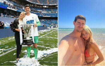 Real Madrid goalkeeper proposes to lingerie model Mishel Gerzig