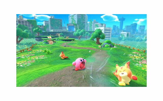 Kirby and the Forgotten Land is a 3D open world exploration game