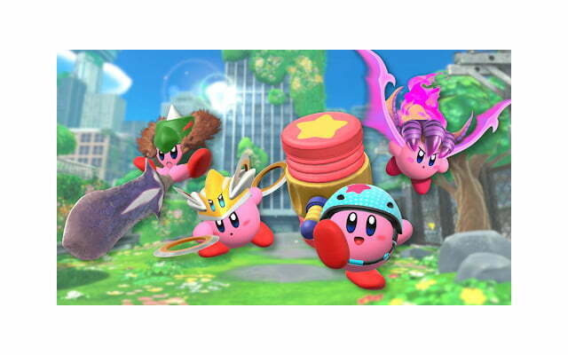 In Kirby and the Forgotten Land, the player takes the role of Kirb to rescue the Waddle Dees.