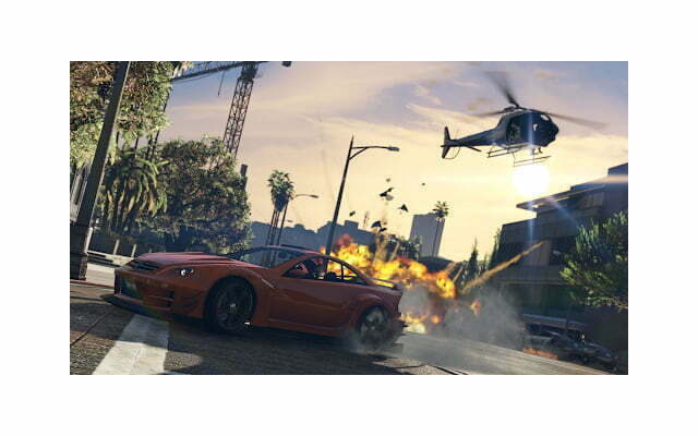 If you destroy anything on the road then you will be severely punished in Grand Theft Auto 5