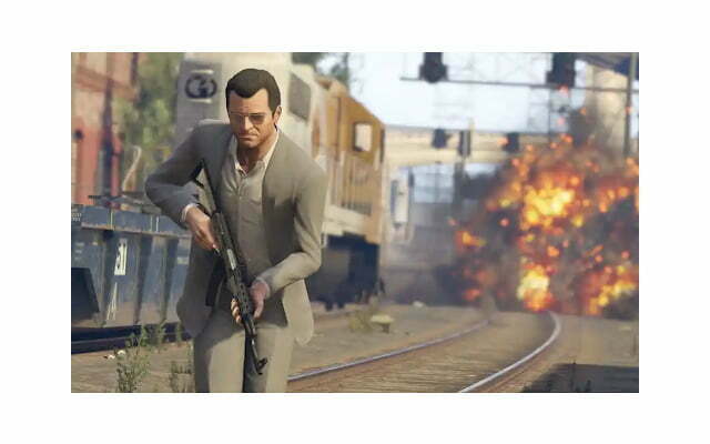 The background music in GTA 5 makes the game scenes more suspenseful and energetic