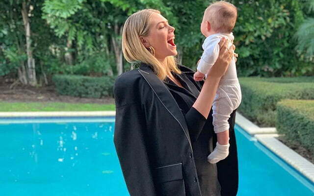 Kate Upton posted a photo of her daughter's side angle to protect her from public opinion

