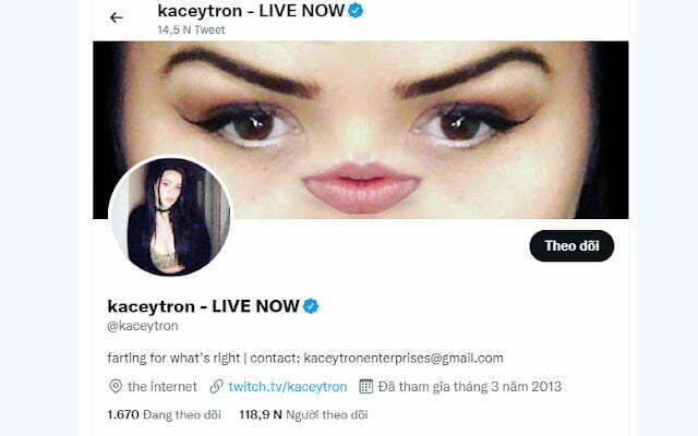 KaceyTron's Twitter Page