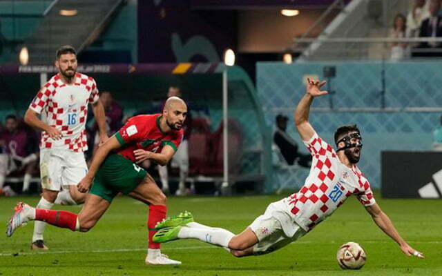 Croatia's Josko Gvardiol appeared to be fouled in the box