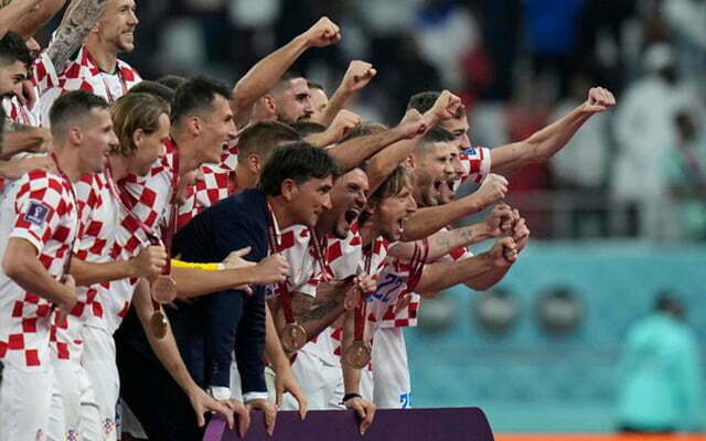 Croatia were jubilant after the game