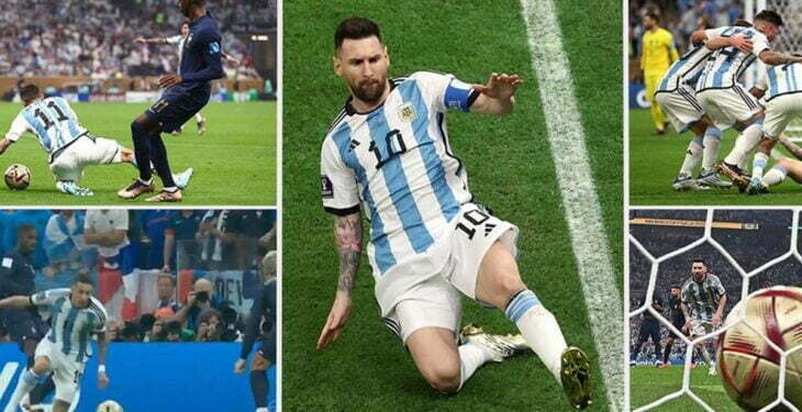 Lionel Messi scores World Cup final pen – but fans fume at ‘soft’ decision for Di Maria