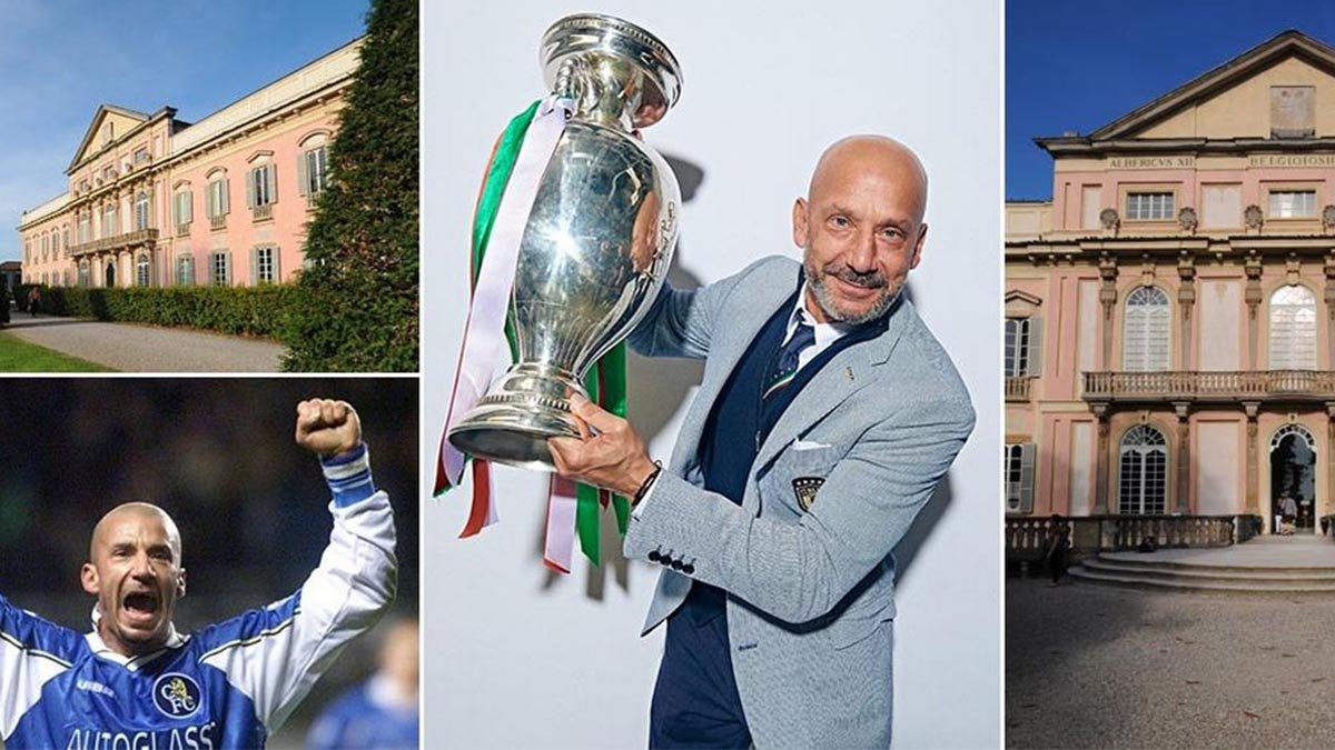 Chelsea Icon Gianluca Vialli Grew Up Living In 60 Room Castle Then